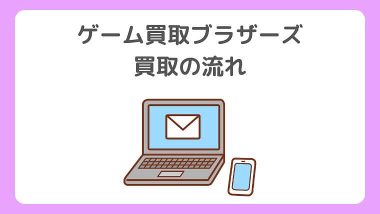 ゲーム買取ブラザーズの買取までの流れ